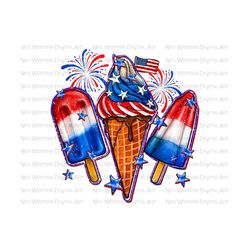 4th of july ice creams png sublimation design download, 4th of july png, independence day png, usa flag ice creams png, sublimate download