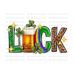 st. patrick's day luck beer png sublimation design download, st. patricks day png, luck beer png, luck png, sublimate designs download