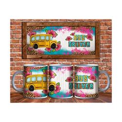bus driver with school bus 11 and 15 oz mug png sublimation design download, school bus driver mug png, western mug png, sublimate download