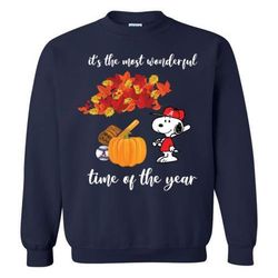snoopy alabama crimson tide it&8217s the most wonderful time of the year sweatshirt