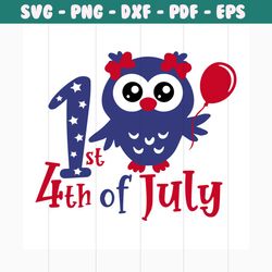 1st 4th of july svg, independence day svg, 4th of july svg, patriotic svg, america flag, independence day gift, happy in