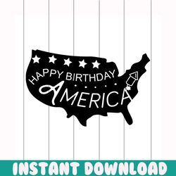 happy birthday america svg, independence day svg, 4th of july svg, birthday svg, happy birthday svg, patriotic svg, amer