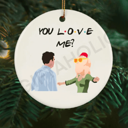 monica chandler ornament, friends monica's turkey head ornament, unique christmas bauble, thanksgiving, friendsgiving