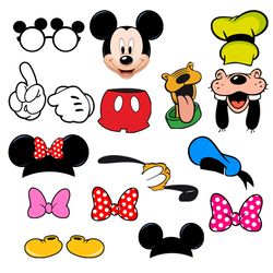 Mickey Mouse Clubhouse Photo Booth Props, Mickey Mouse Clubhouse Props, Mickey Mouse Clubhouse Photo Props, Mickey Mouse