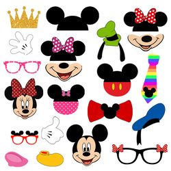 Mickey Mouse Photo Booth Props, Mickey Mouse Clubhouse Props, Mickey Mouse Clubhouse Photo Props, Mickey Mouse Clubhouse