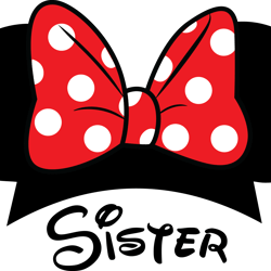 sister svg, disney family svg, minnie logo svg, minnie mouse svg, mickey svg, disney svg, mickey face svg, cut file