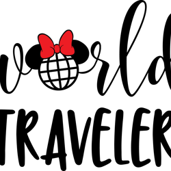 world traveler svg, disney family svg, minnie logo svg, minnie mouse svg, mickey svg, disney svg, mickey face svg