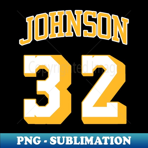 Magic Johnson Lettering Magic Johnson - Jersey - Sublimation-Ready PNG File - Bring | Inspire ...