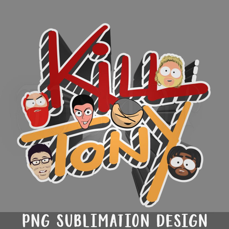 DMG447-Kill Tony odcast Logo Featuring William Montgomery Hans Kim Other Regulars PNG Download.jpg