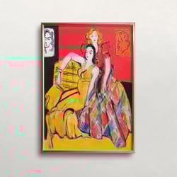matisse print two women woman portrait vintage wall art colorful wall art vibrant wall art digital download print