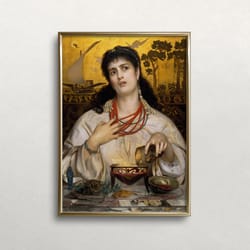 medea portrait woman portrait vintage wall art moody wall decor greek mythology art dark academia decor printable