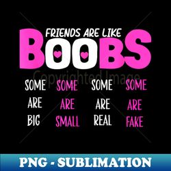 friends are like boobs some are big some are small - digital sublimation download file - perfect for sublimation art