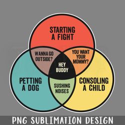 funny venn diagram starting a fight etting a dog and consoling a child png download