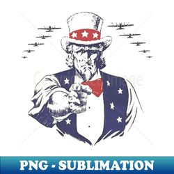 Uncle Sam Aviation Planes WW2 Vintage Propaganda - Trendy Sublimation Digital Download - Perfect for Sublimation Mastery