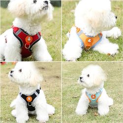 Pet Dog harness No Pull Breathable Reflective Dog harness and Leash Set Adjustable Harness Dog For kitten Puppy Pet acce