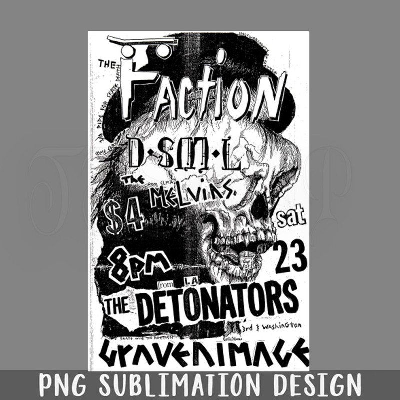 DMEE457-Hardcore unk Rock Concert Flyer early 1980s Music PNG Download.jpg