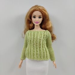 Barbie curvy clothes 6 COLORS sweater