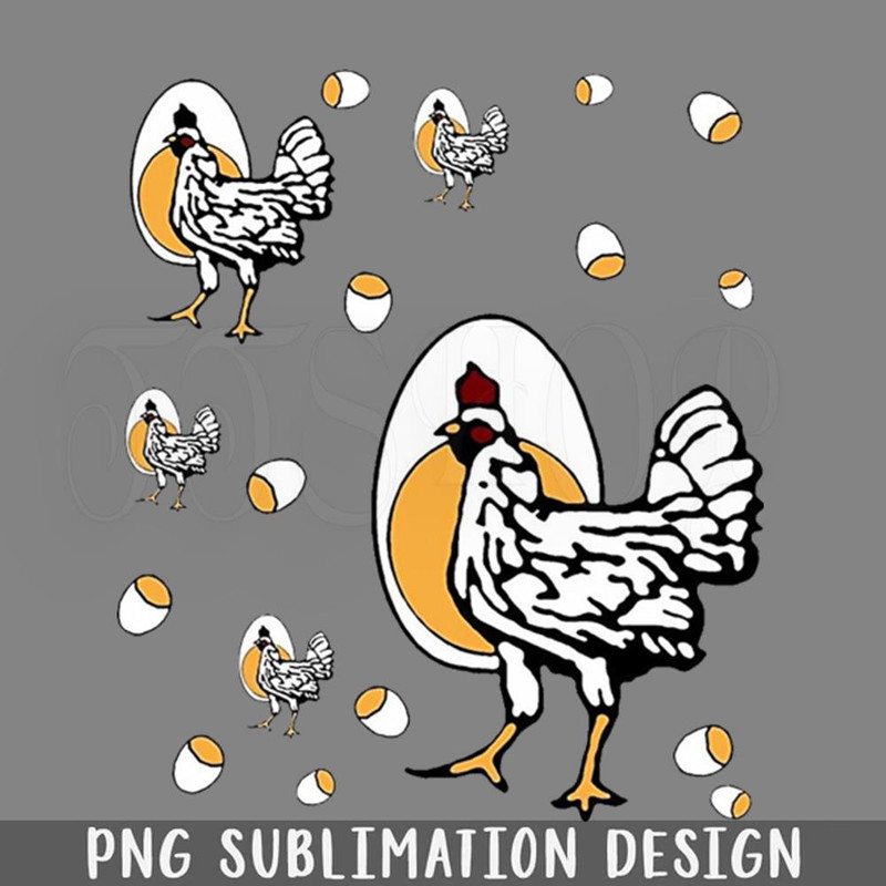 DMEE156-Funny Cackling TV Mom Chicken Egg PNG Download.jpg