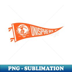 1964-65 New York Worlds Fair - Unisphere Pennant Orange - Trendy Sublimation Digital Download - Unleash Your Inner Rebellion