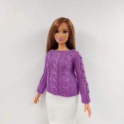 Barbie curvy clothes 6 COLORS sweater