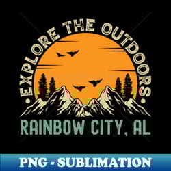 rainbow city alabama - explore the outdoors - rainbow city al vintage sunset - artistic sublimation digital file - defying the norms