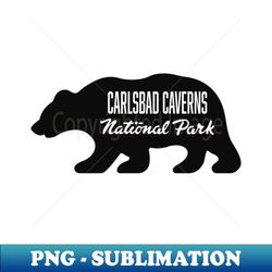 Carlsbad Caverns National Park Bear - Black - Aesthetic Sublimation Digital File - Perfect for Personalization