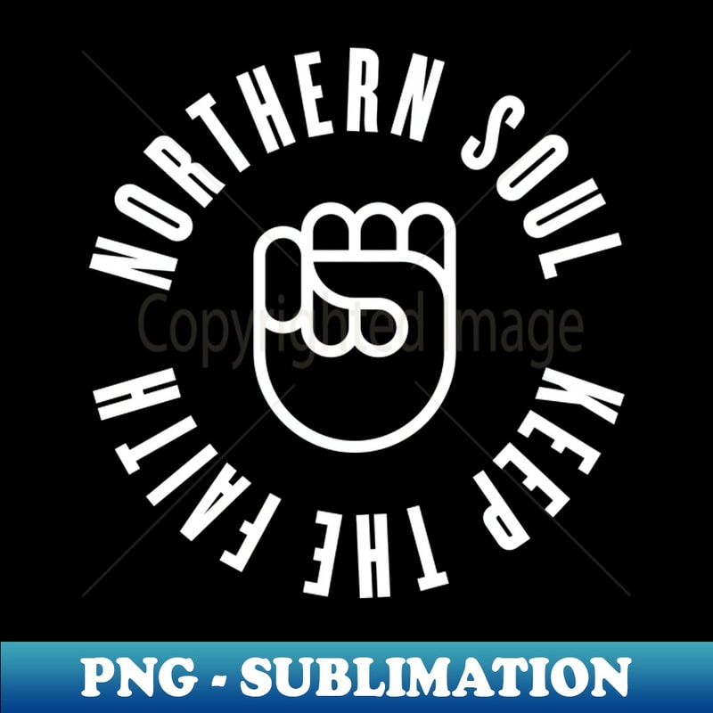 T-shirt Uomo Northern Soul – Keep The Faith, Logo Arancione, Cotone UK - Foto 3