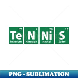 the elements of tennis funny tennis periodic table - png transparent sublimation file - stunning sublimation graphics