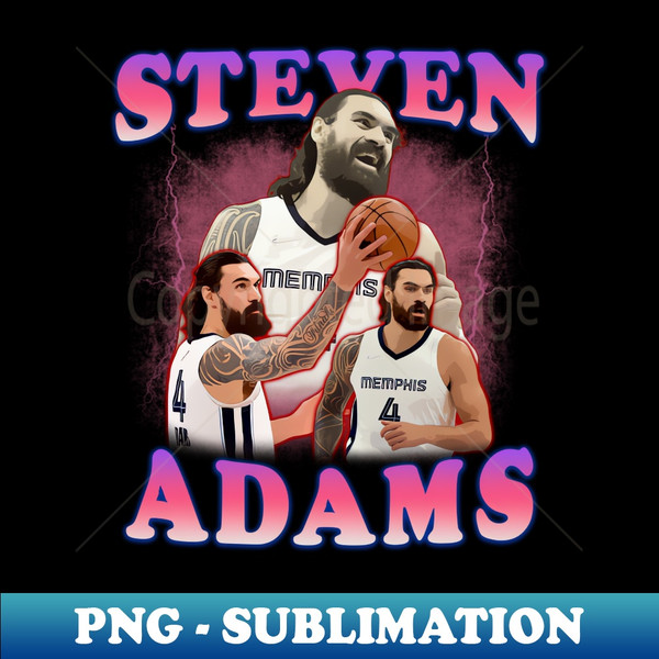 Steven Adams Basketball Poster Style - Vintage Sublimation P | Inspire Uplift