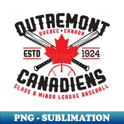 Outremont Canadiens - Decorative Sublimation PNG File - Perfect for Sublimation Art