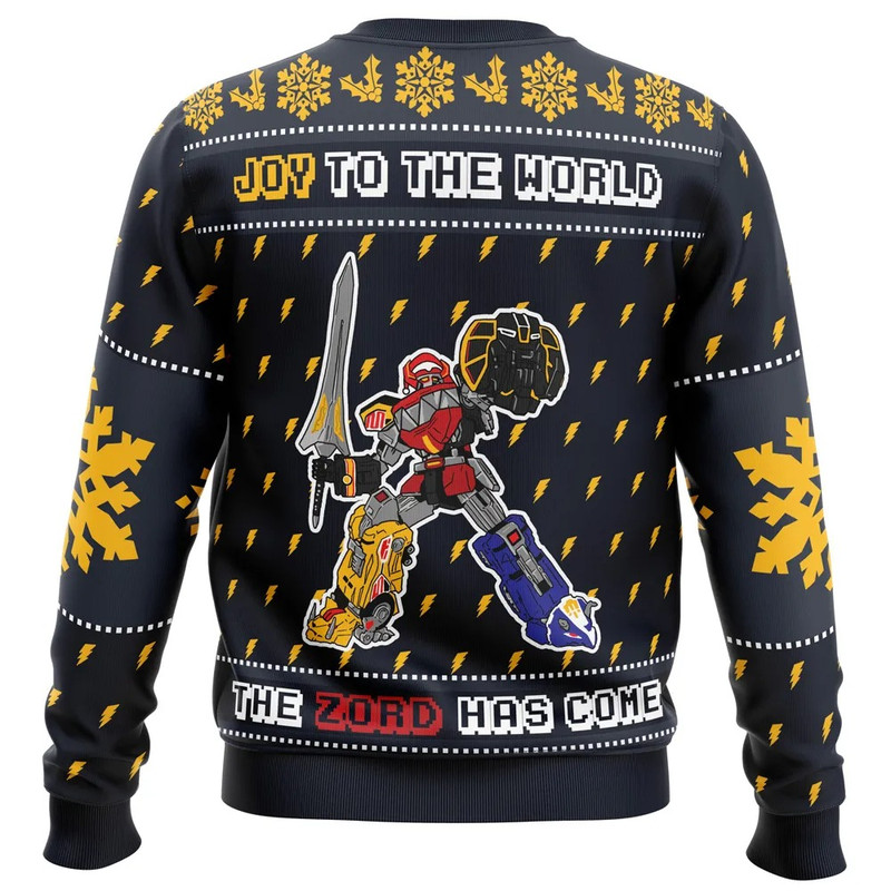 The Zord Has Come Power Rangers All Over Print Hoodie 3D Zip Hoodie 3D Ugly Christmas Sweater 3D Fleece Hoodie