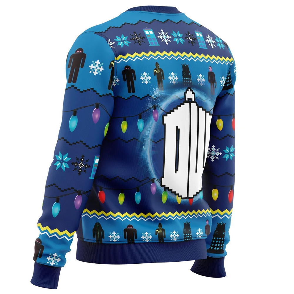 WHO'S Outside Doctor Who All Over Print Hoodie 3D Zip Hoodie 3D Ugly Christmas Sweater 3D Fleece Hoodie