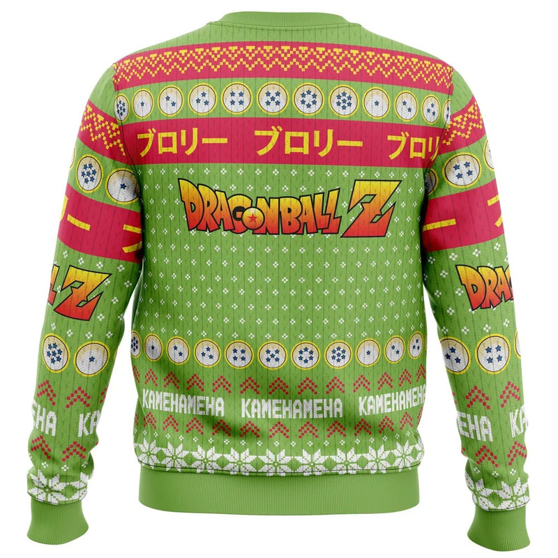 Christmas Broly Dragon Ball Z All Over Print Hoodie 3D Zip Hoodie 3D Ugly Christmas Sweater 3D Fleece Hoodie