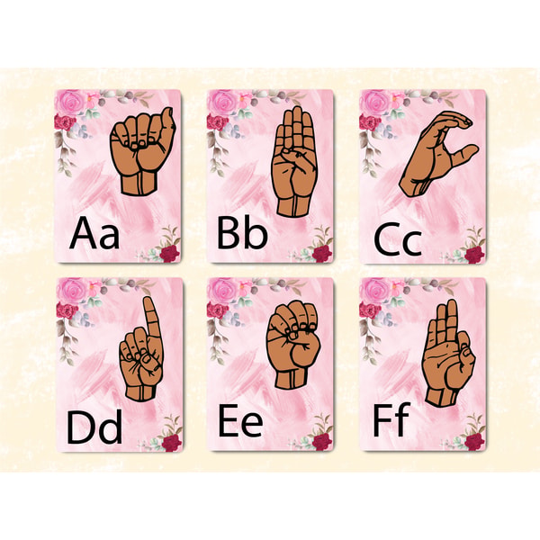 ASL (American Sign Language) Alphabet, 28 Flashcards, ASL Fl | Inspire ...