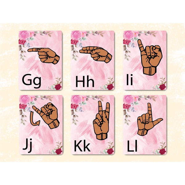 ASL (American Sign Language) Alphabet, 28 Flashcards, ASL Fl | Inspire ...