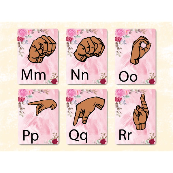 ASL (American Sign Language) Alphabet, 28 Flashcards, ASL Fl | Inspire ...