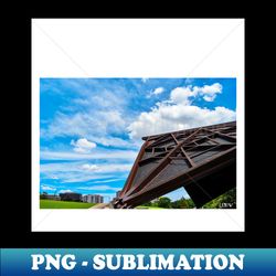 outdoor park theatre ecopop urban structure building ceiling photo art - Modern Sublimation PNG File - Perfect for Personalization