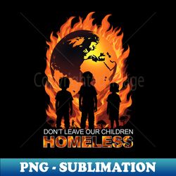 Dont Leave Our Children Homeless - Signature Sublimation PNG File - Bold & Eye-catching