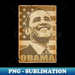 Barack Obama Smile Propaganda Poster Pop Art - High-Resolution PNG Sublimation File - Defying the Norms