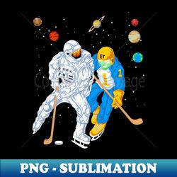 Astronaut Hockey Astronaut And Alien - Digital Sublimation Download File - Enhance Your Apparel with Stunning Detail