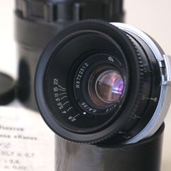 Jupiter-12 35mm f/2.8 Lens in Kiev-Contax mount camera Kiev Soviet Rangefinder
