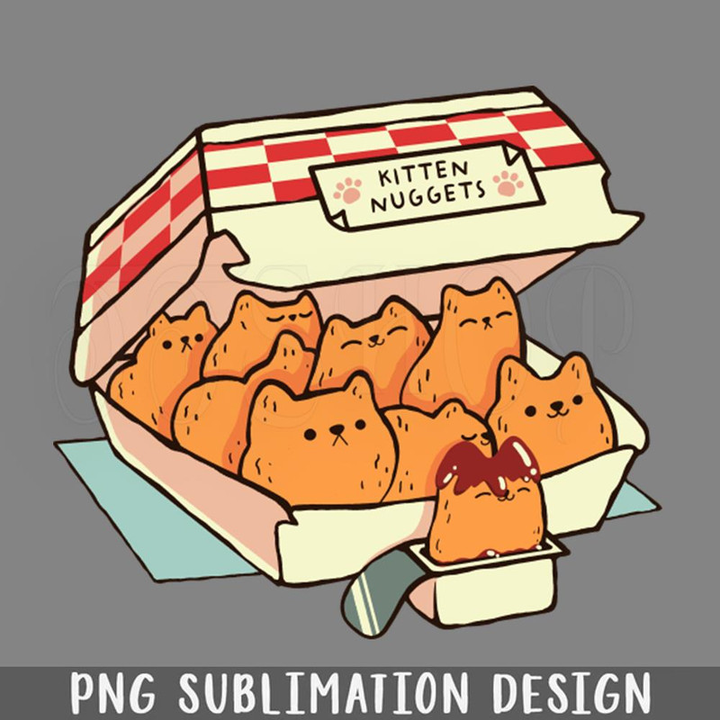 DMG497-Kitten uggets Fast Food Cat by Tobe Fonseca PNG Download.jpg