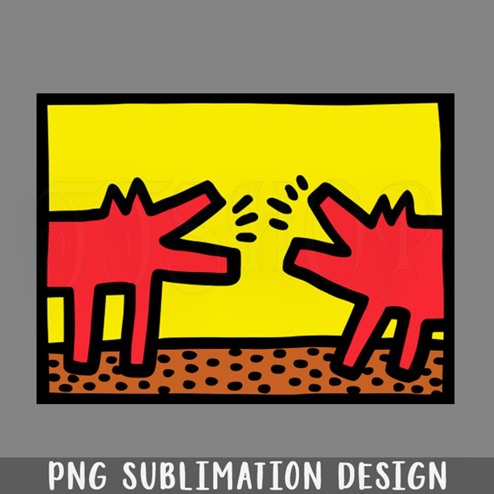 DMG394-Keith Haring Dog Merch PNG Download.jpg