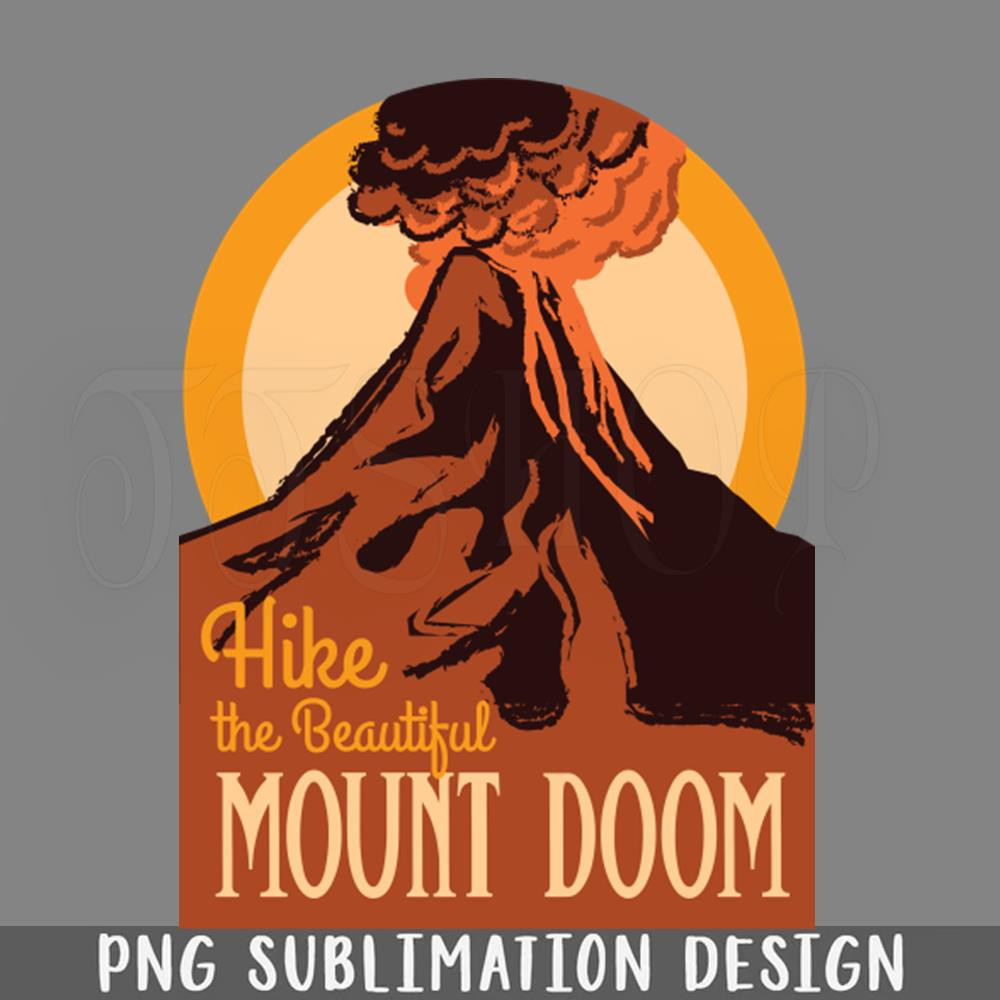 DMEE661-Hike the Beautiful Mount Doom Lord of the Rings ational arks PNG Download.jpg