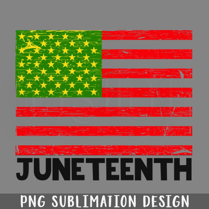 DMG297-Juneteenth Vintage Style Flag 2 PNG Download.jpg