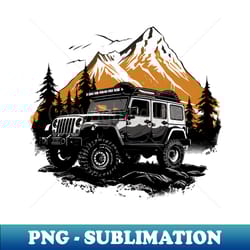 jeep in the mountains - digital sublimation download file - revolutionize your designs