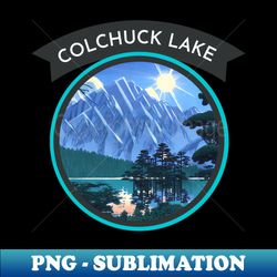 Vintage Colchuck Lake with Capturing the Beauty of Nature - Trendy Sublimation Digital Download - Perfect for Personalization