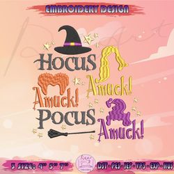 hocus pocus embroidery, sanderson sisters embroidery, witch embroidery, halloween embroidery, machine embroidery designs