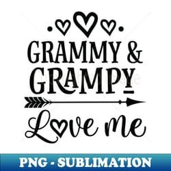 grammy and grampy love me - exclusive png sublimation download - transform your sublimation creations