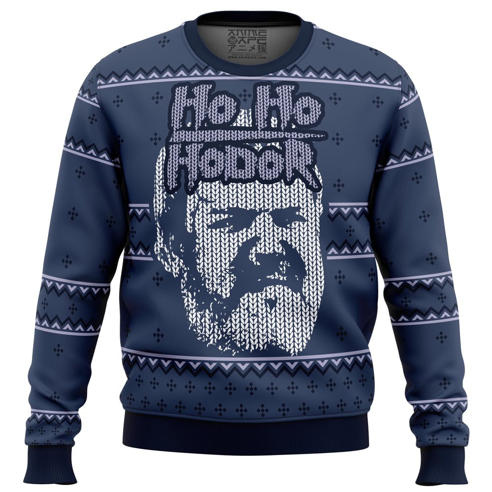 Game of Thrones Hodor All Over Print Hoodie 3D Zip Hoodie 3D Ugly Christmas Sweater 3D Fleece Hoodie
